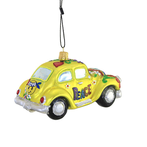 Sbk Gifts Holiday Yellow Peace Love Bug - - SBKGifts.com