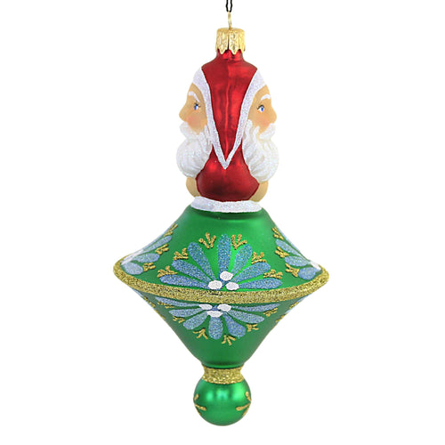 Sbk Gifts Holiday Green Spin Top St Nick - - SBKGifts.com