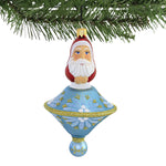 Sbk Gifts Holiday Light Blue Spin Top St Nick - - SBKGifts.com