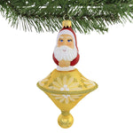 Sbk Gifts Holiday Gold Tone Spin Top St Nick - - SBKGifts.com
