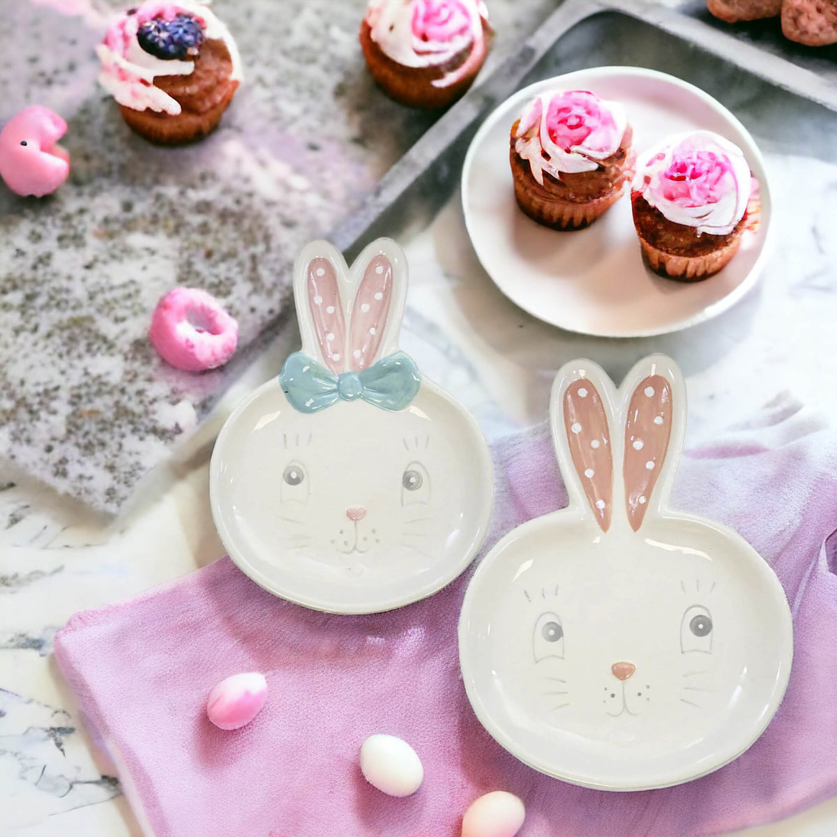 Johanna Parker Dottie Bunny Tray Decoration - - SBKGifts.com