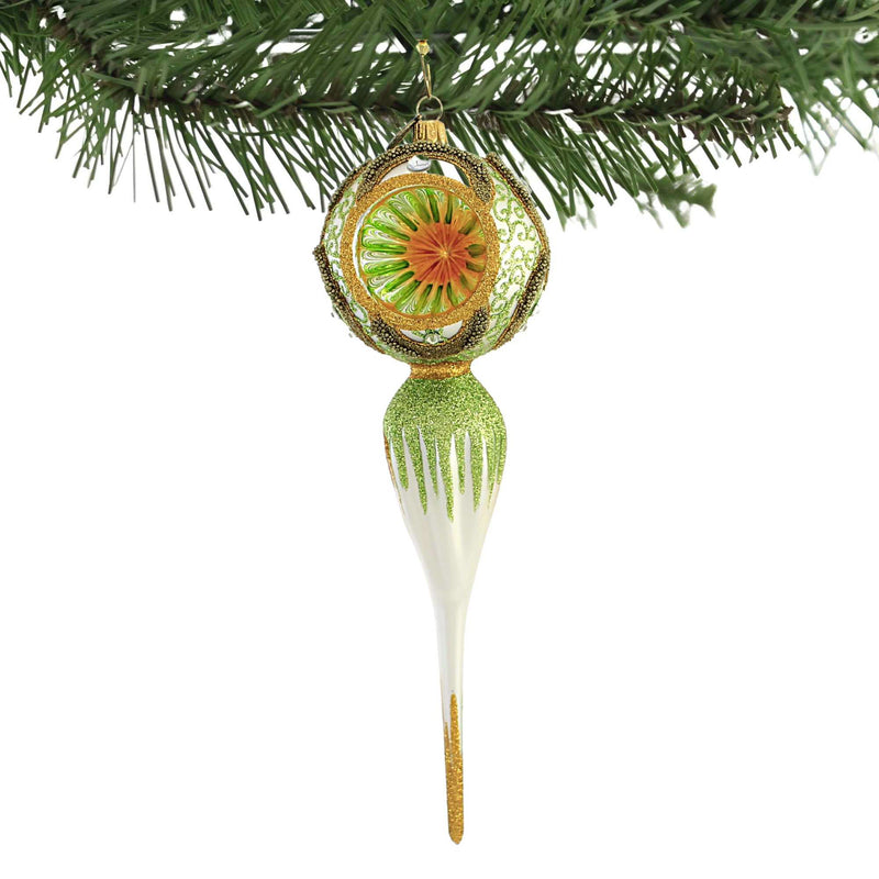 Blubom Green & Gold Reflector Drop - - SBKGifts.com