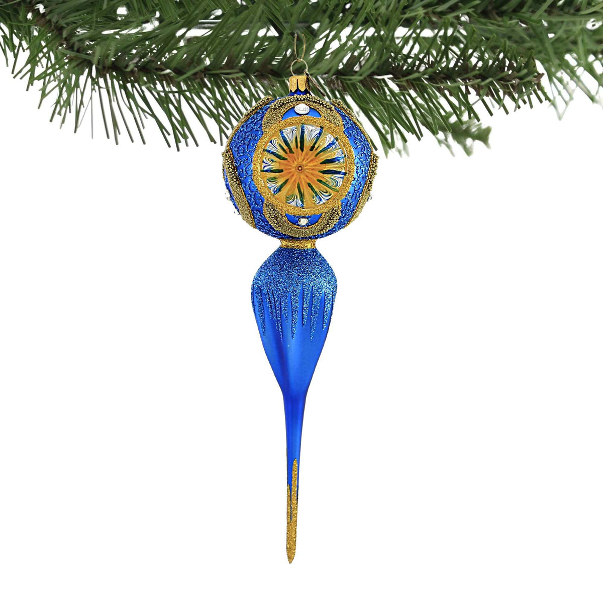 Pre-Order Blubom Blue & Gold Reflector Drop - - SBKGifts.com