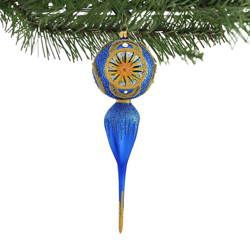 Pre-Order Blubom Blue & Gold Reflector Drop - - SBKGifts.com