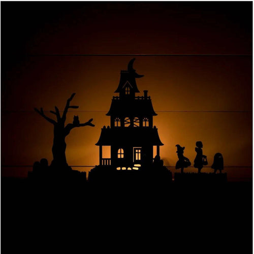 Halloween Village Silhouette - - SBKGifts.com