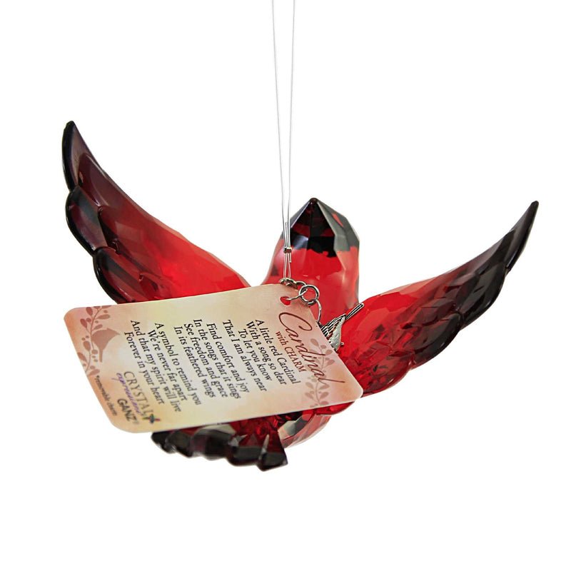 Crystal Expressions Cardinal W/Charm Ornament - - SBKGifts.com