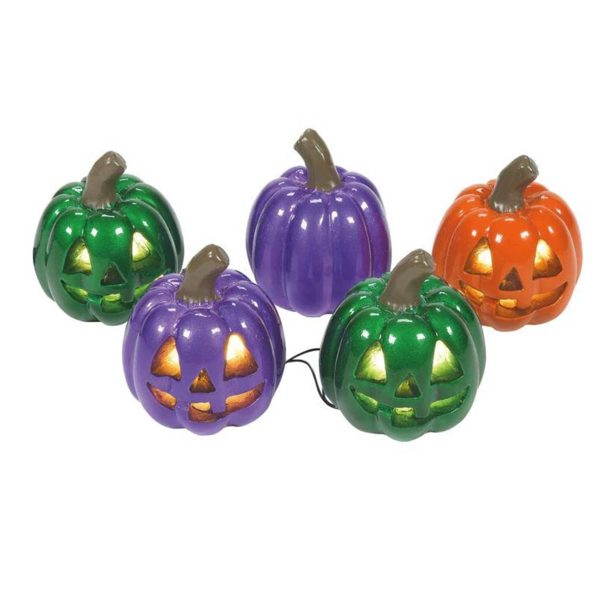 56001 Lit Shiny Pumpkins 6009843