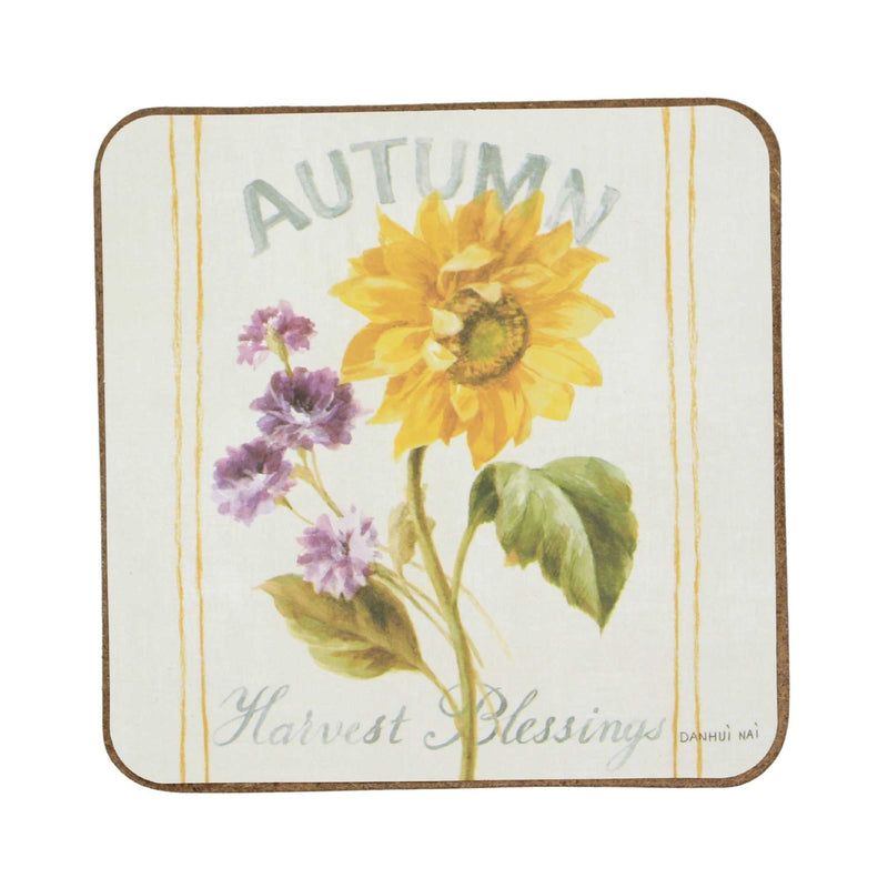 Tabletop Sunflower  Patch Coaster Set/4 - - SBKGifts.com