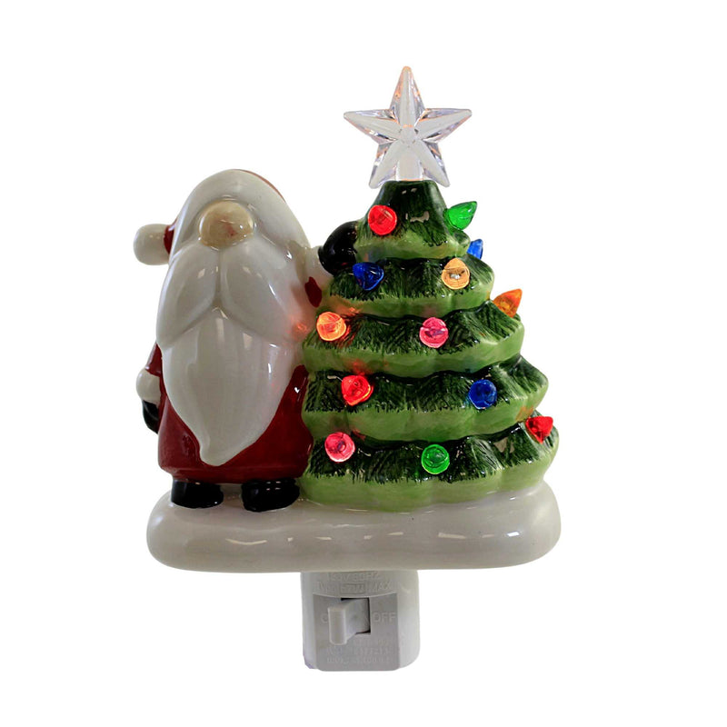 Christmas Gnome Vintage Tree Nightlight - - SBKGifts.com