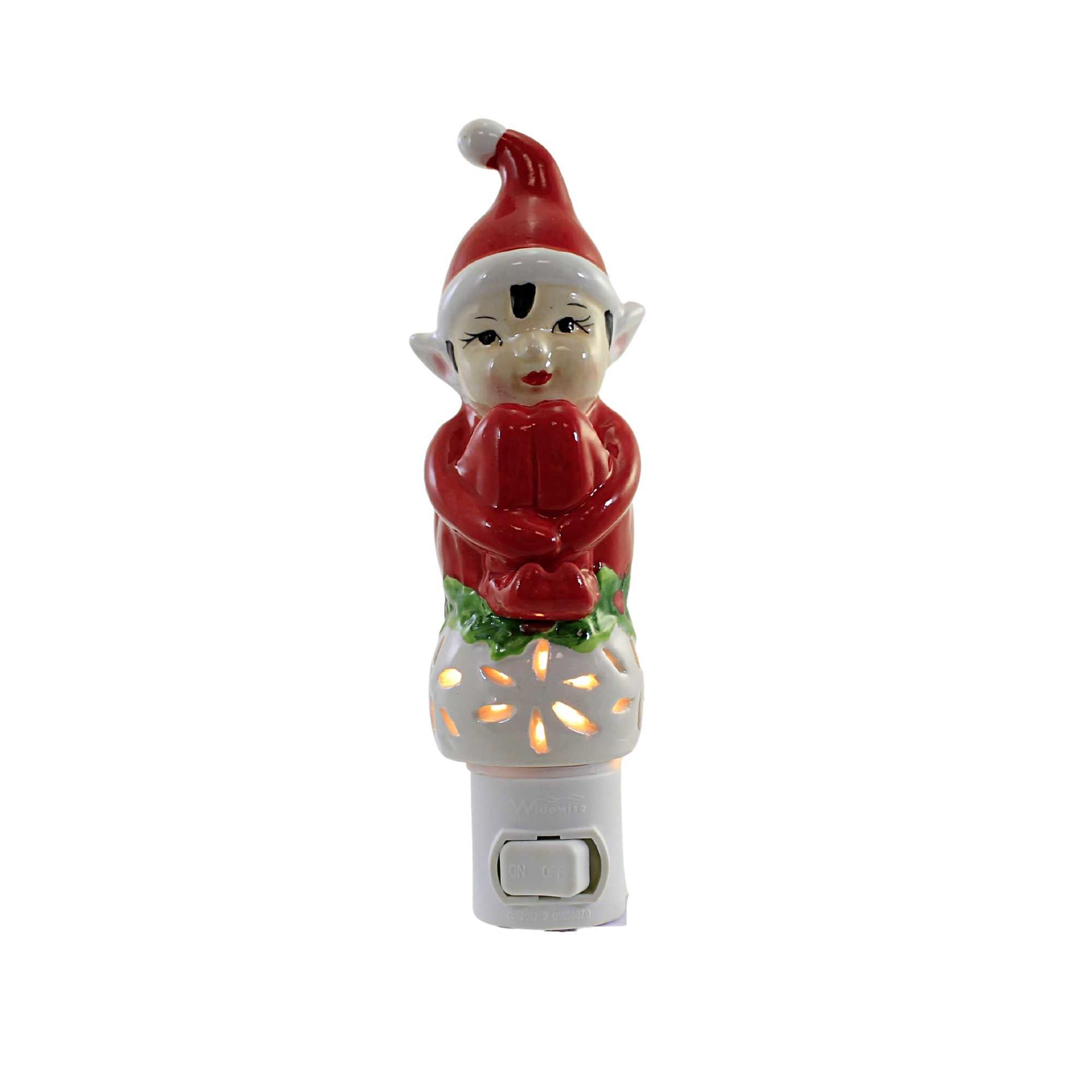 雪夜月S4 720ml Favorite Celebration Model Elf Nightlight - One Nightlight 6.5 Inch, Ceramic - Holly