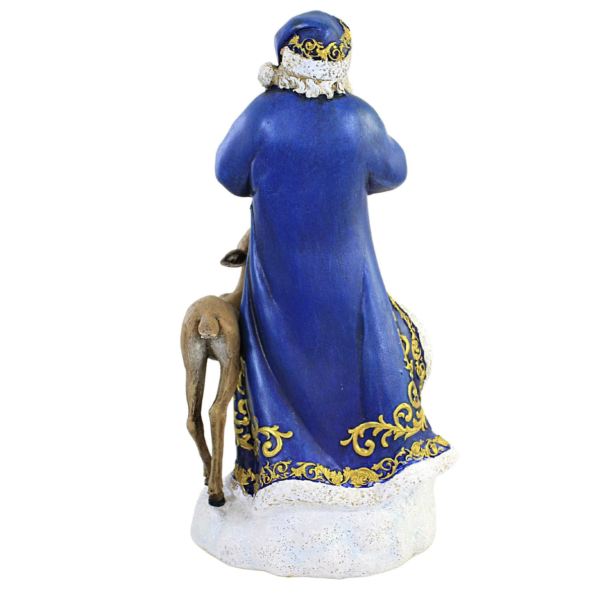 Christmas Blue Santa With Deer - - SBKGifts.com