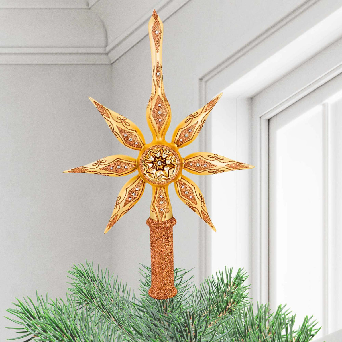 Blubom Champagne Reflector Swirl Star - - SBKGifts.com