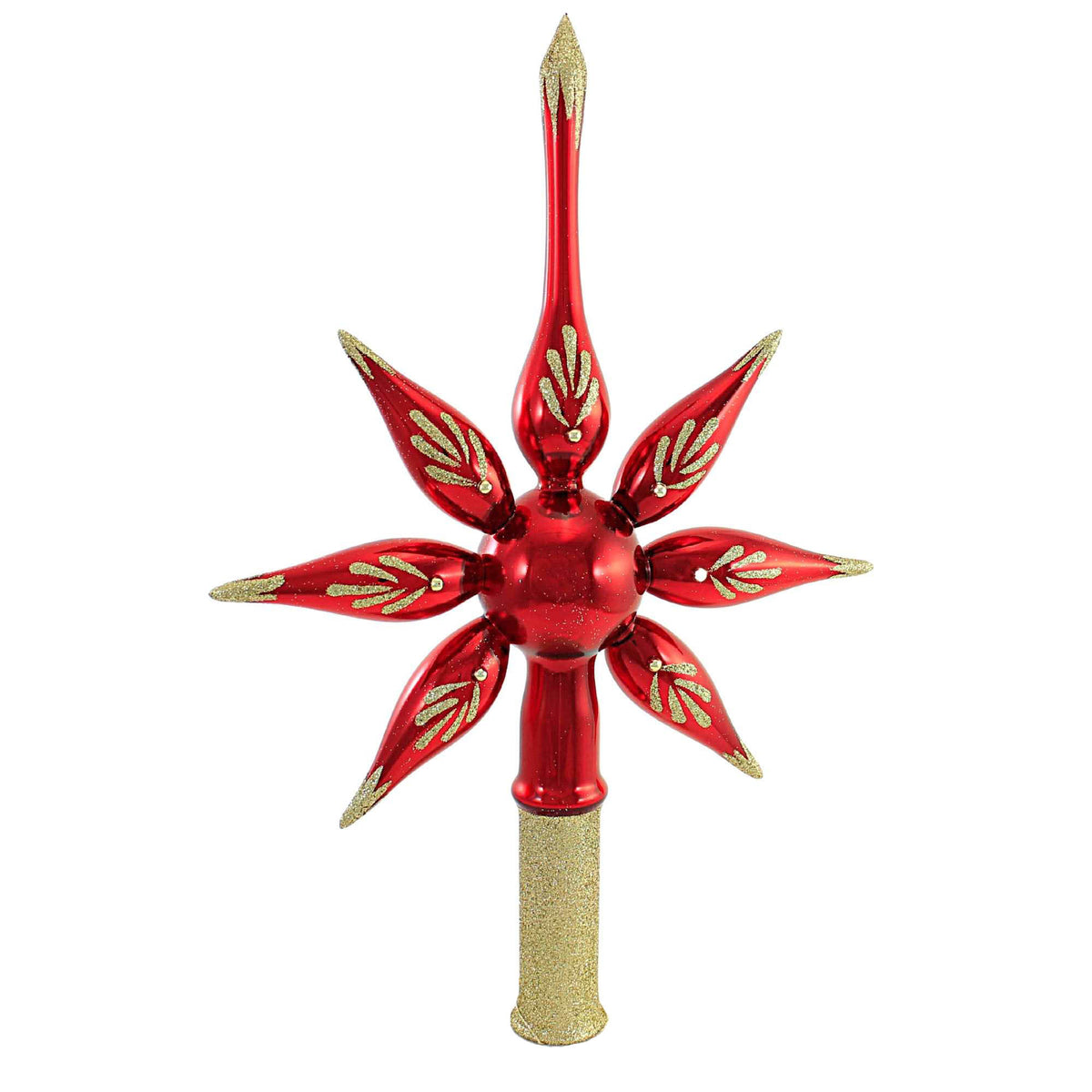 Pre-Order Blubom Red Reflector Star Tree Topper - - SBKGifts.com