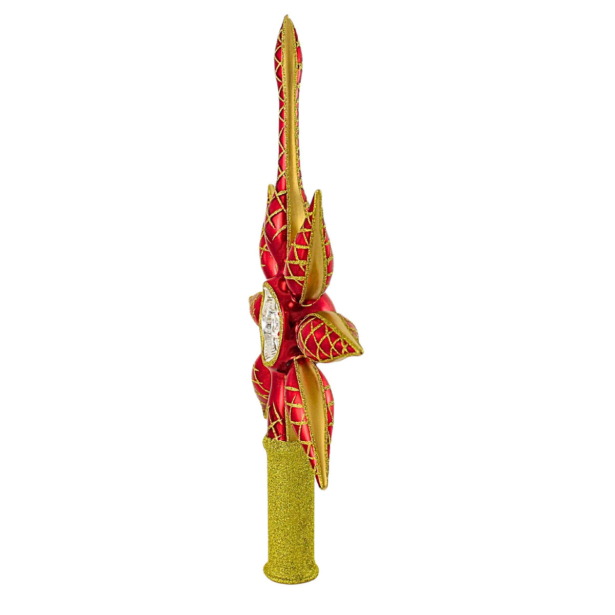 Blubom Red Refector Star Finial - - SBKGifts.com