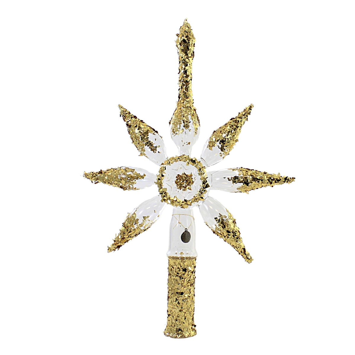 (56135) Transparent Gold Star Finial