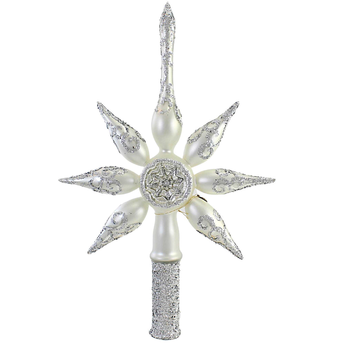 (56136) Silver Glitter Reflector Star