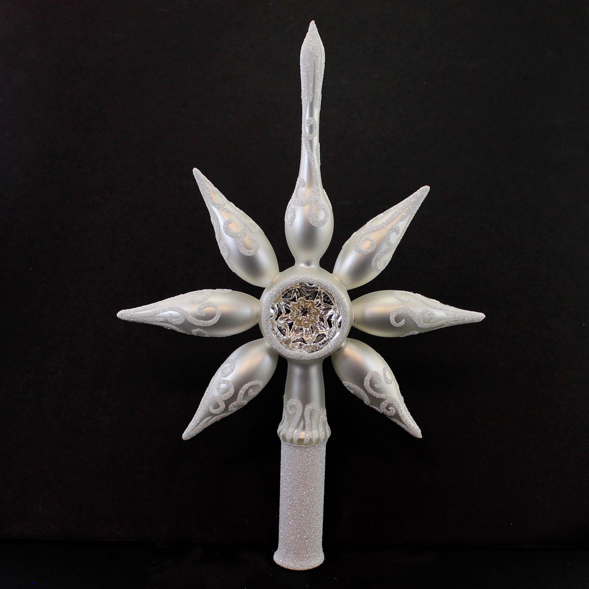 (56137) White Swirl Reflector Star