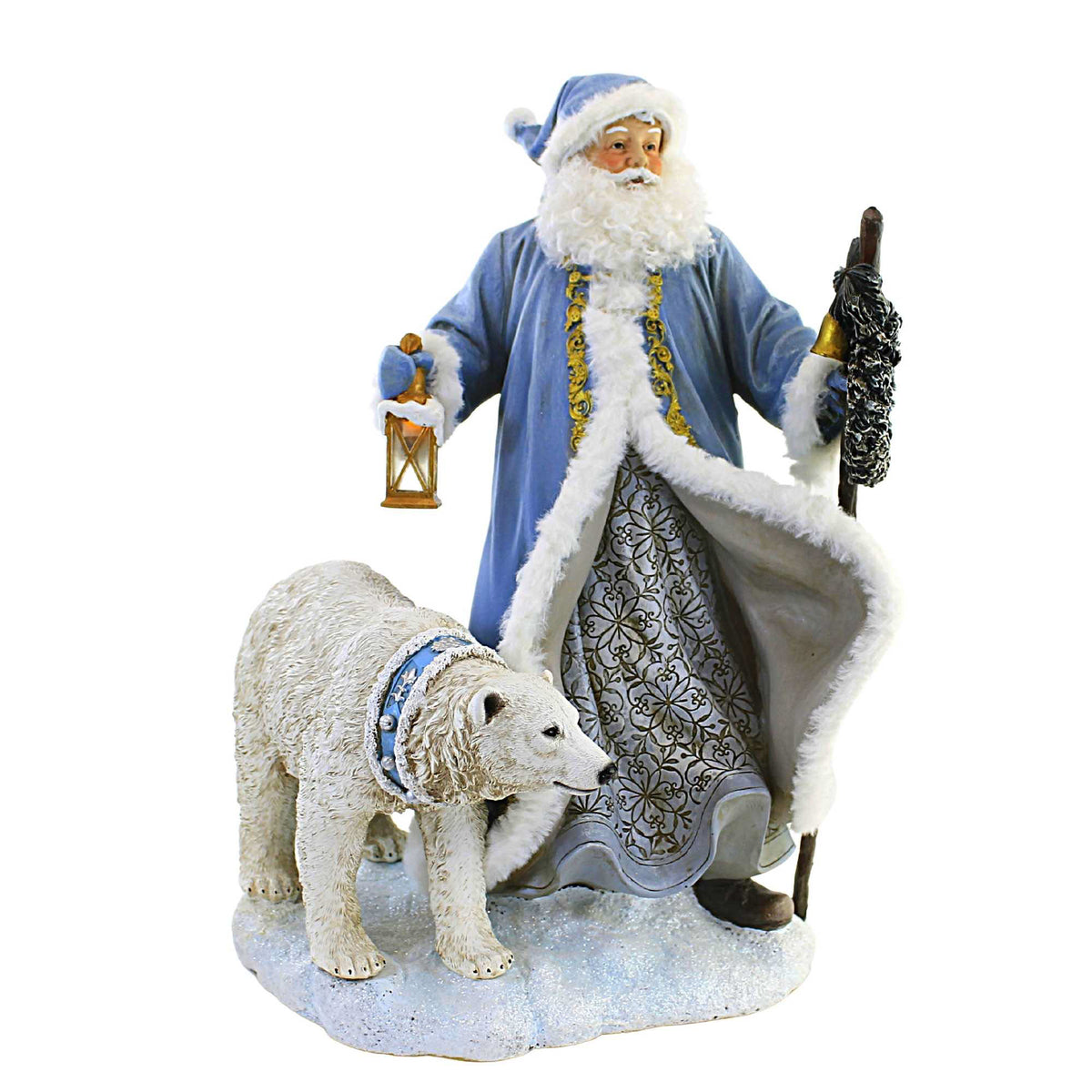 56145 Blue Santa With Animals/Wreath 633269