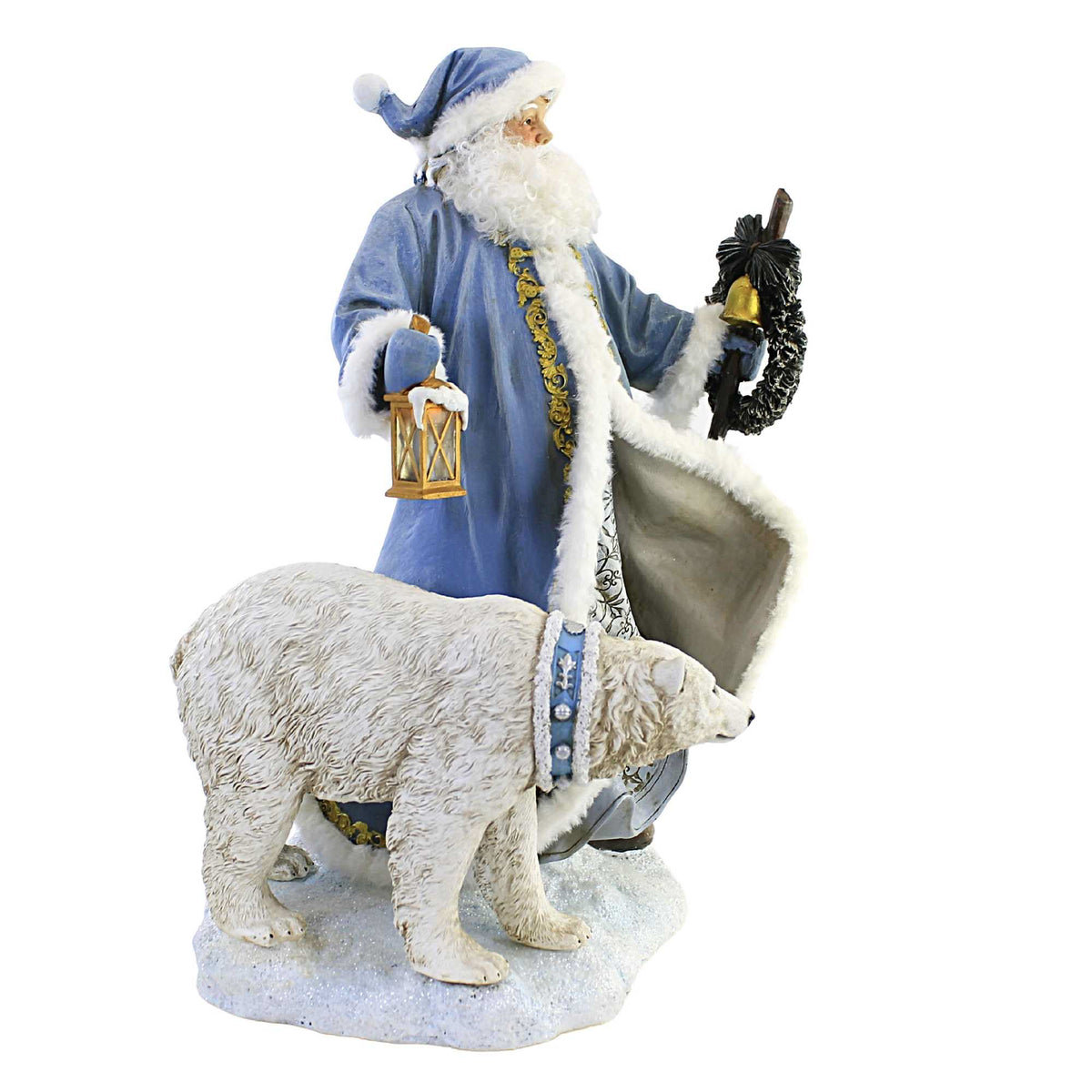 Joseph Studio Blue Santa With Animals/Wreath - - SBKGifts.com