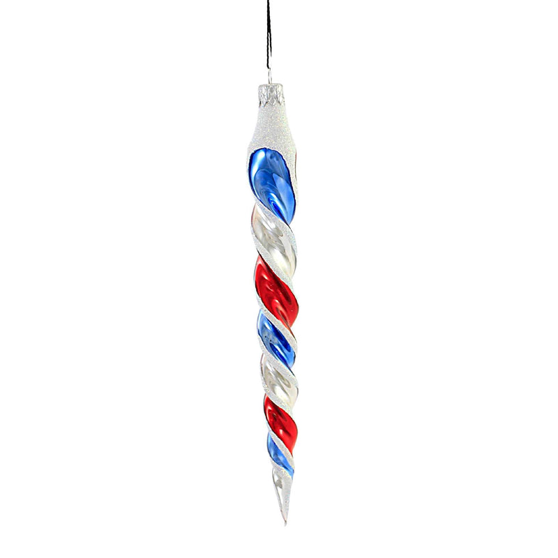 Sbk Gifts Holiday Red, Blue, Silver Twist Icicles - - SBKGifts.com
