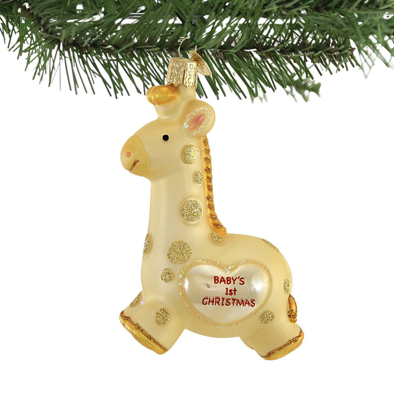 Old World Christmas Giraffe Baby's 1St Christmas - - SBKGifts.com