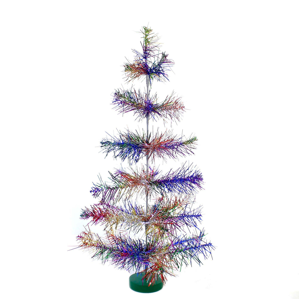 (56206) S Rainbow Mylar Tabletop Tree