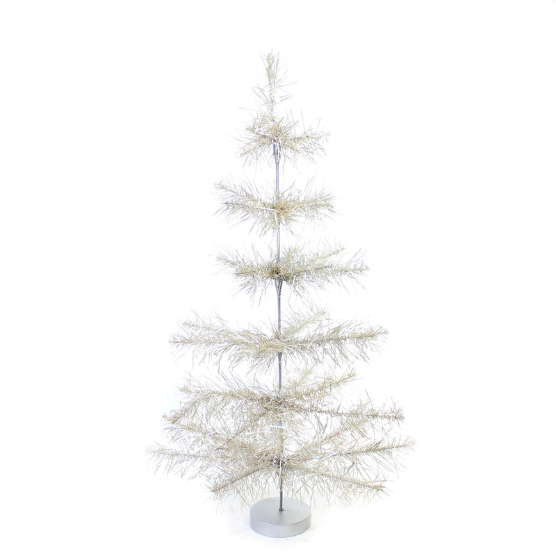 (56207) S Silver Mylar Tabletop Tree