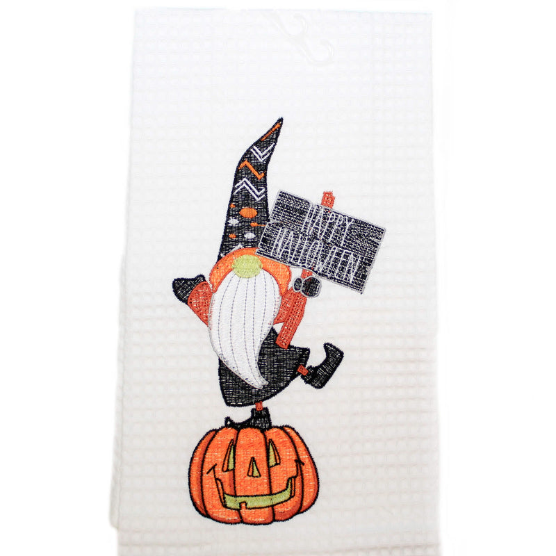 Tabletop Halloween Gnome Eat Drink Towel - - SBKGifts.com