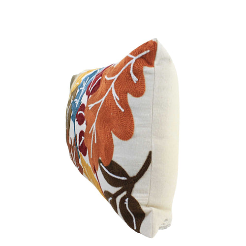 C & F Fall Leaves Pillow. - - SBKGifts.com
