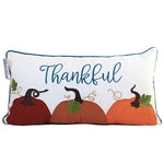 Thanksgiving Thankful Pumpkins Pillow Cotton Autumn Embroidery C86156256 (56271)