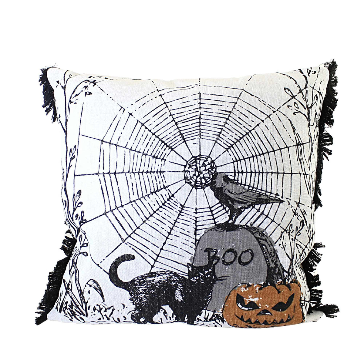 (56273) Jol Boo Spider Web Pillow
