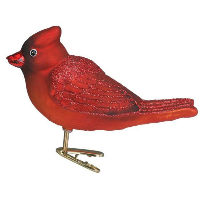 Old World Christmas Bright Red Cardinal - - SBKGifts.com