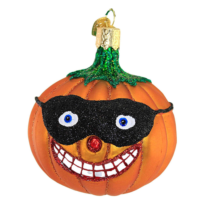 Old World Christmas Masked Jolly Jack- O- Lantern Ornament Pumpkin Halloween 26092 (56283)