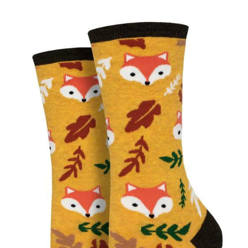 Novelty Socks Foxy Fall - - SBKGifts.com