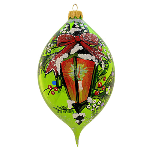 Lantern Light 2022 - One Glass Ornament 6 Inch, Glass - Drop Ornament Handpainted S102 (56337)