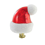 Clip On Santa Cap - 1 Glass Ornament 2.75 Inch, Glass - Ornament Christmas 2022101 (56358)