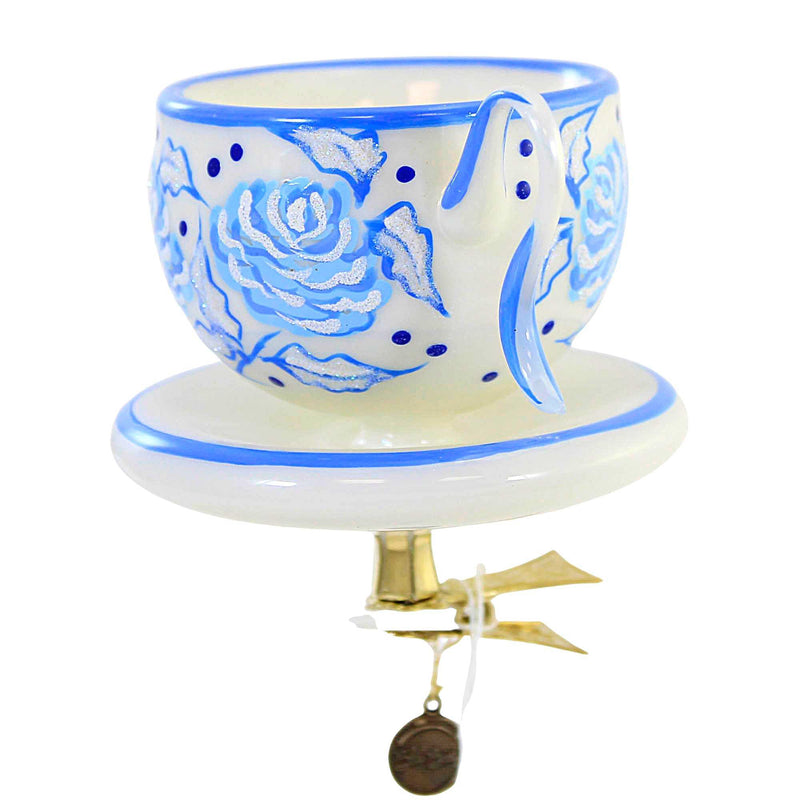 Blu Bom Wedgewood Blue Floral Teacup - - SBKGifts.com