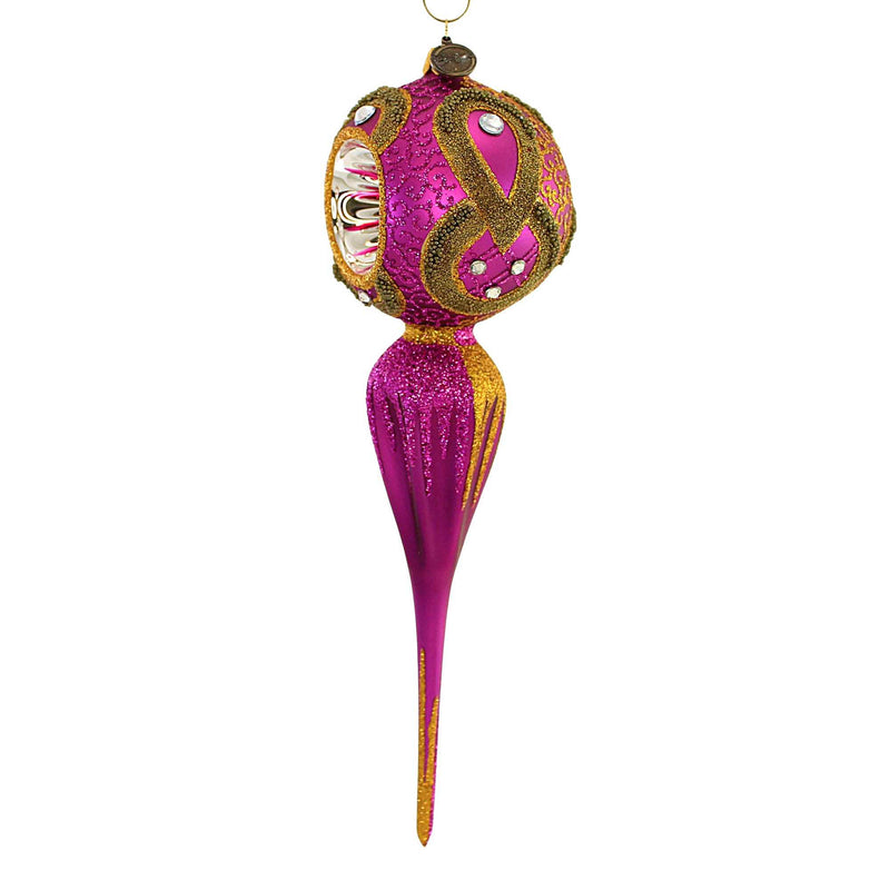 Pre-Order Blubom Fuchsia & Gold Reflector Drop - - SBKGifts.com