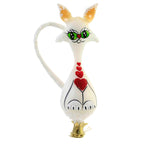 Cat In Love Clip-On - One Glass Ornament 4.5 Inch, Glass - Ornament Valentine's Day 2022376 (56379)