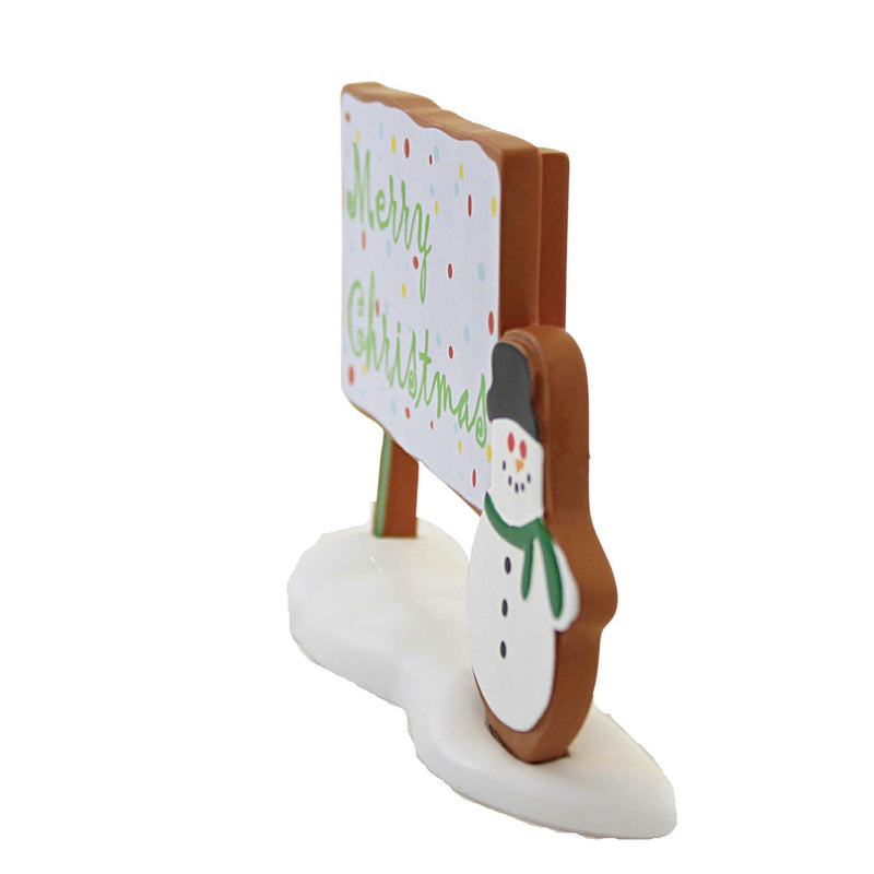 Department 56 Accessory Gingerbread Christmas Billboard - - SBKGifts.com