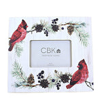 Christmas Cardinal 4 X 6 Frame Mdf Holiday Winterberries Cb178675 (56430)