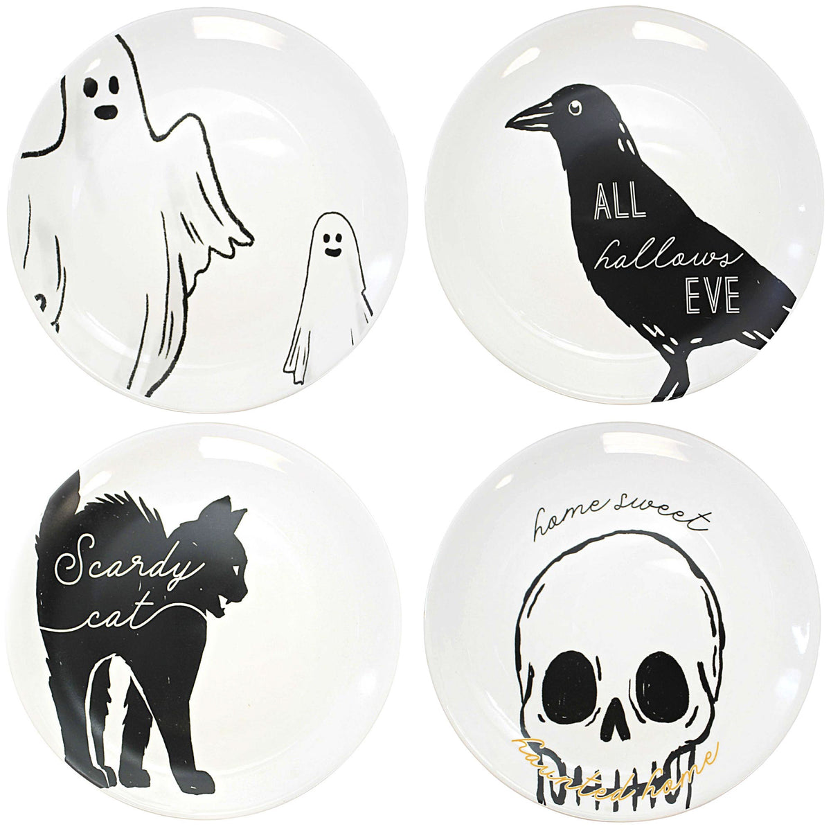 (56431) Halloween Line Art Plates
