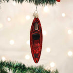 Old World Christmas Kayak Red . - - SBKGifts.com