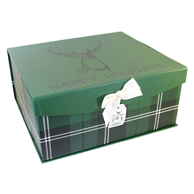 Christmas Xlrg Magnetic Closure Box Rigid Christmas Decor Gift 1840Reindeer (56485)