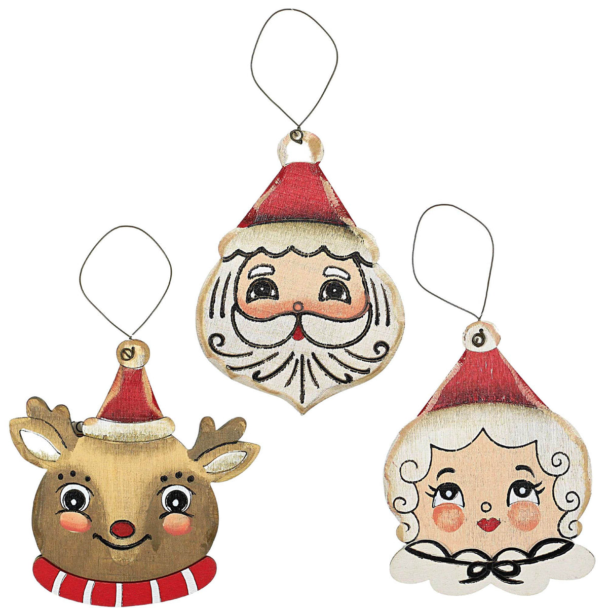 (56499) Santa And Mrs Claus & Reindeer