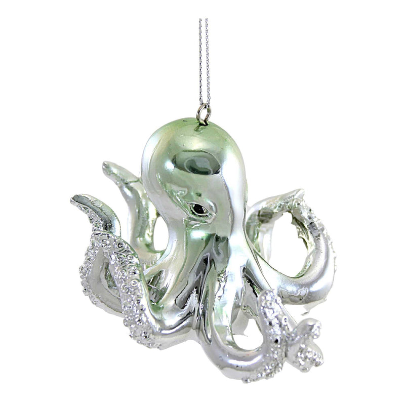 Holiday Ornament Iridescent Blue Octopus Ocotodpa Eight Limbed Orn73437 (56534)