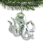 Holiday Ornament Iridescent Blue Octopus - - SBKGifts.com