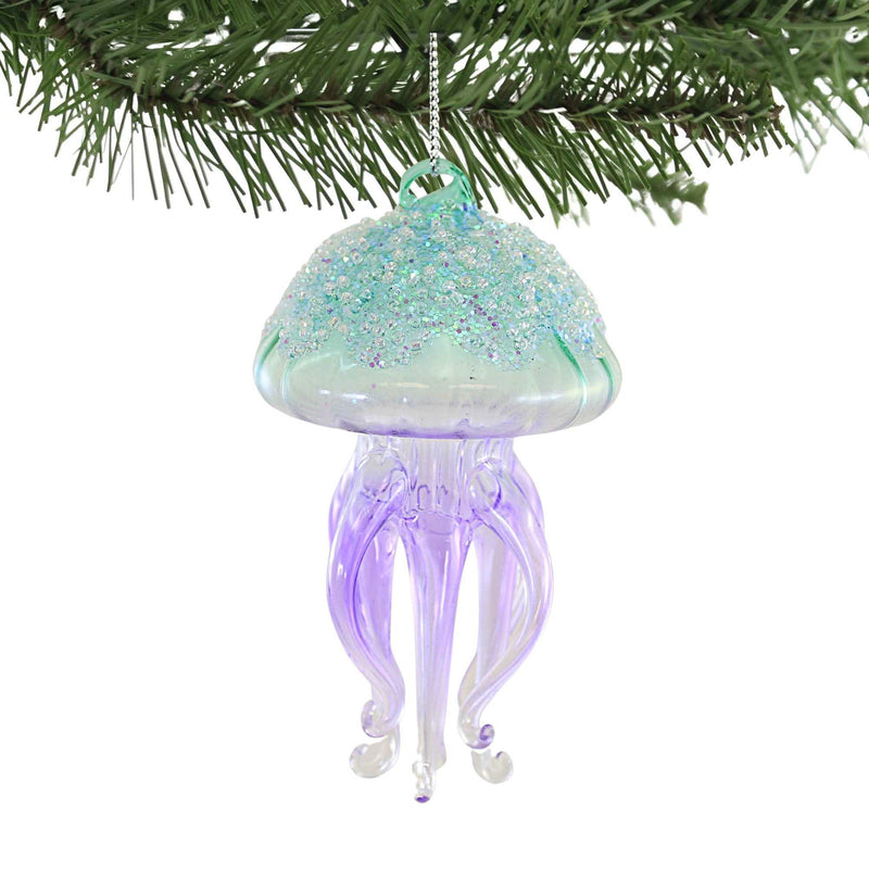Holiday Ornament Glitter Jellyfish - - SBKGifts.com