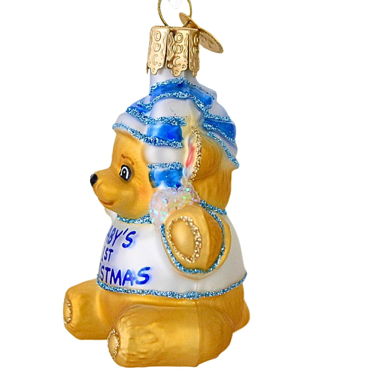 Old World Christmas Baby Boy's 1St Teddy Bear - - SBKGifts.com