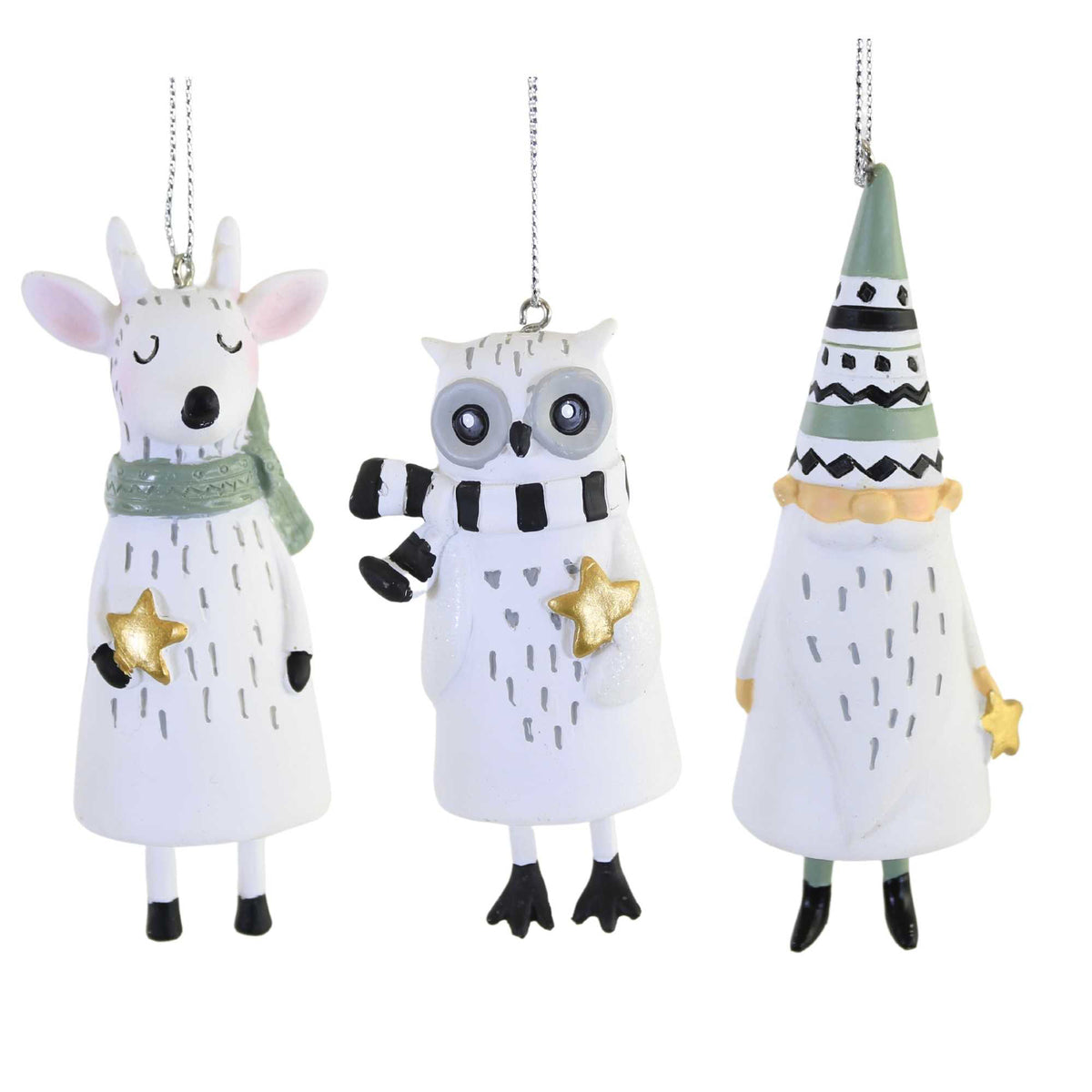 (56591) Owl Gnome Deer Set